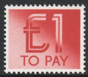GB Scott J101 - SG D99, 1982 Postage Due £1 To Pay MH*