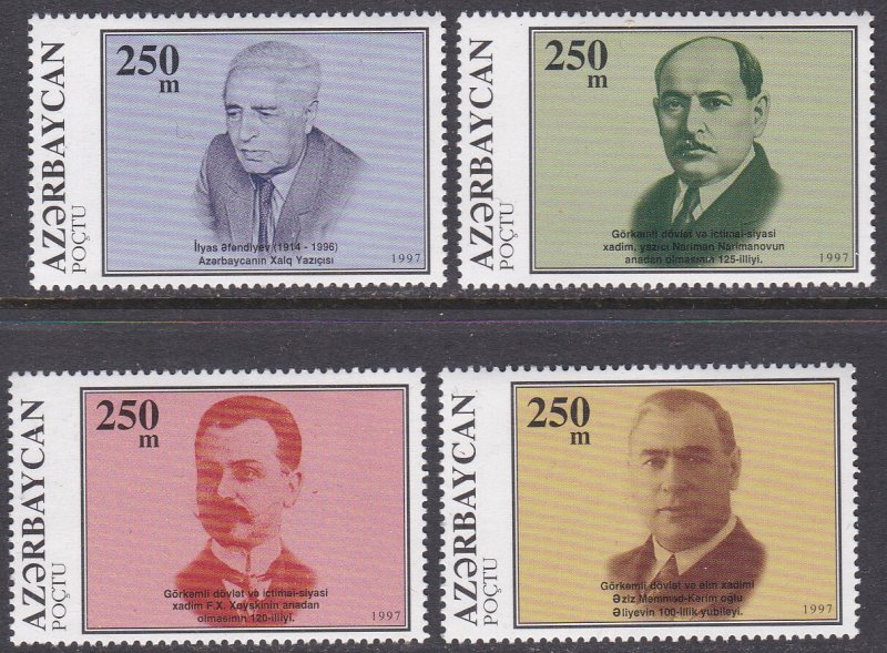 Azerbaijan Sc #624-627 MNH