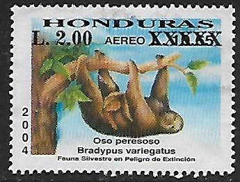 Honduras # C1242 - Sloth - OVPT - used   -{BR9}