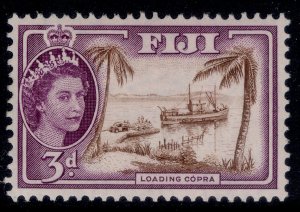 FIJI QEII SG285, 3d brown & reddish violet, LH MINT.