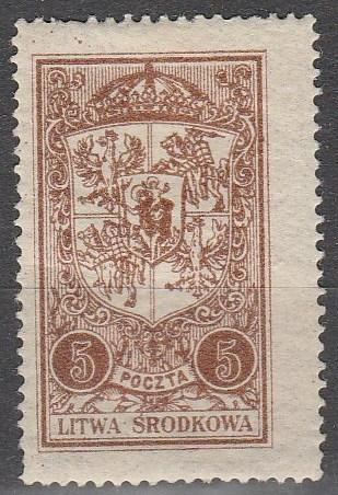 Central Lithuania #39  F-VF Unused (K759)