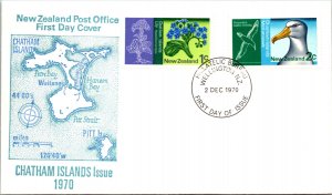 New Zealand, Worldwide First Day Cover, Birds, Flowers