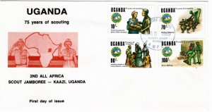 Uganda 1989 Sc 685-8 FDC