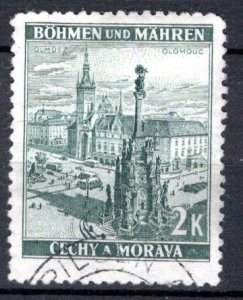 Bohemia and Moravia Scott # 33, used