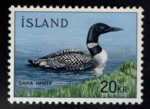 Iceland Scott 388 MNH** 1966 Loon Bird stamp