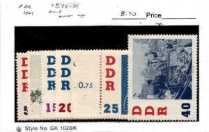 Germany - DDR, Postage Stamp, #576-581 Mint NH, 1961 Gherman Titov (AF)
