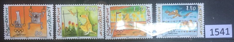 $1 World MNH Stamps (1541), Liechtenstein, Scott 1185-8, set of 4 MNH Olympics