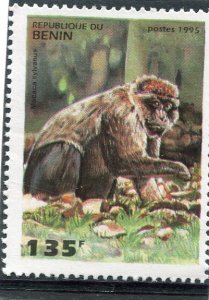 Benin 1995 MONKEY 1 value  Perforated Mint (NH)