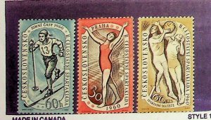 CZECHOSLOVAKIA Sc 955-7 NH ISSUE OF 1960 - SPORT