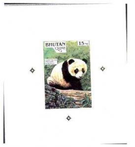Bhutan 1990 Endangered Wildlife - Intermediate stage comp...