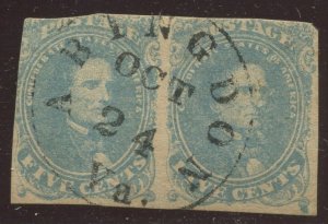 Confederate States 4 Used Pair of 2 Stamps BX4753