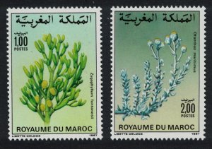 Morocco Flowers 2v 1987 MNH SG#729-730