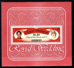 Kiribati 379 Royal Wedding Souvenir Sheet MNH VF