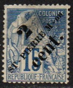 St. Pierre & Miquelon Sc #40 Mint Hinged