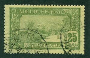 Guadeloupe 1922 #66 U SCV (2018) = $0.65