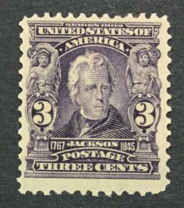 MOMEN: US #302 MINT OG H #30409