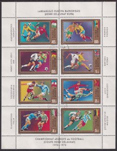 Hungary 1972 Sc C323a World Soccer Championships Henri Delaunay Cup Stamp MS MNH