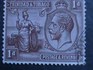 TRINIDAD-1922 SC#22-KING GEORGE V USED VF-101 YEARS OLD WE SHIP TO WORLDWIDE