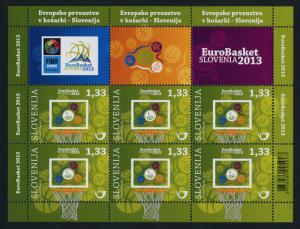 Slovenia 984 Sheet MNH Eurobasket 2013, Sports, Basketball