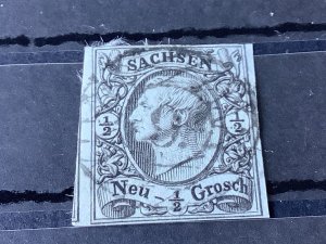 Saxony 1855 Grid Number 9  for Zwickau  Cancel Stamp 57175