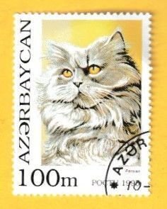 AZERBAJAN SCOTT#532 1995 100m PERSIAN CAT - USED