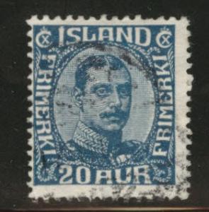 Iceland Scott 118 1920 stamp CV$19