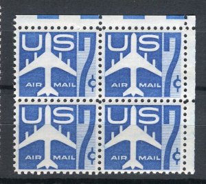 USA; 1958 . AIRMAIL issue fine MINT MNH Unmounted BLOCK of 4