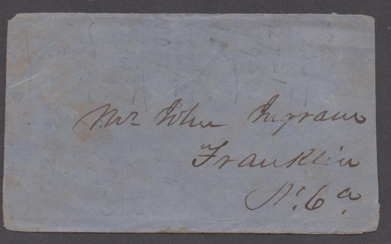 **CSA Cover, SC# 12 Tied by Black CDS, Richmond, VA, 2/20/1863,4