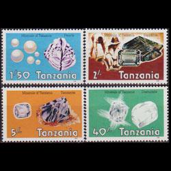 TANZANIA 1986 - Scott# 310-3 Gemstones Set of 4 NH