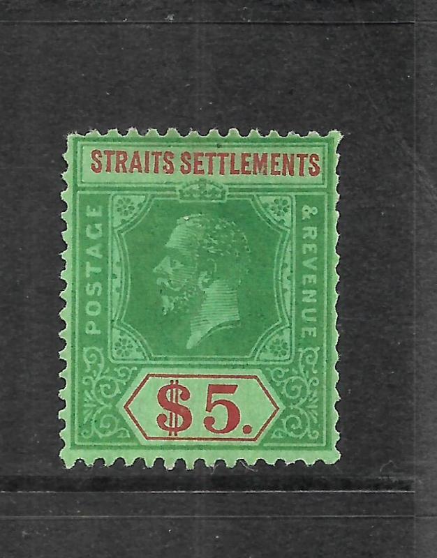 STRAITS SETTLEMENTS  1921-33  $5   KGV   MLH    SG 240a