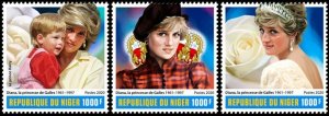 NIGER - 2020 - Princess Diana - Perf 3v Set - Mint Never Hinged