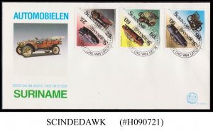 SURINAME - 1989 CLASSIC & MODERN AUTOMOBILES 6V FDC