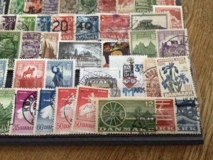 Denmark mounted mint or used stamps  A12362