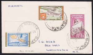 SAMOA 1965 cover to NZ - SAFATA cds........................................A8798