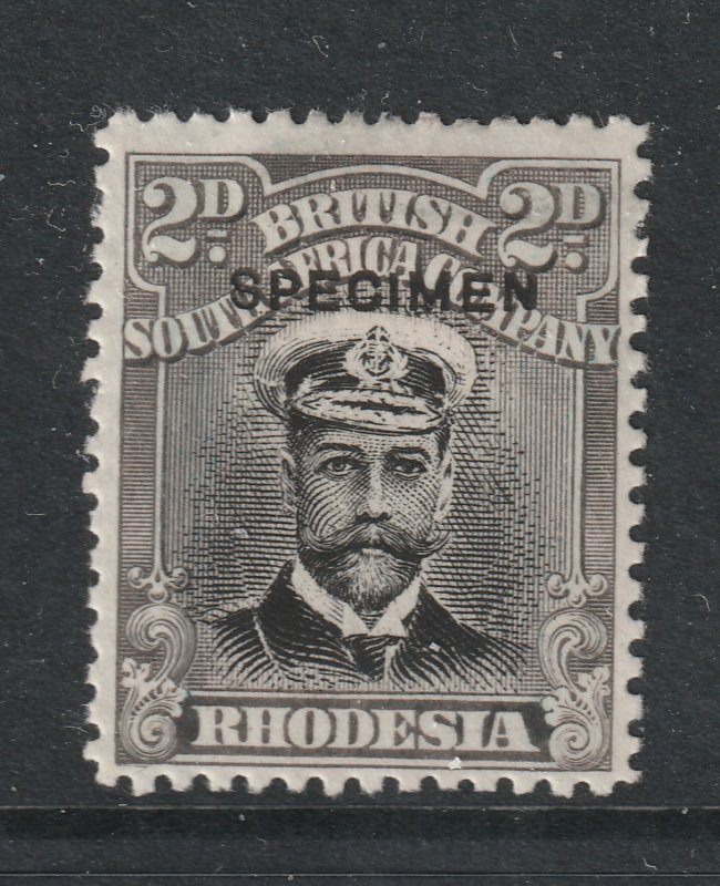 Rhodesia a 2d KGV with Specimen overprint