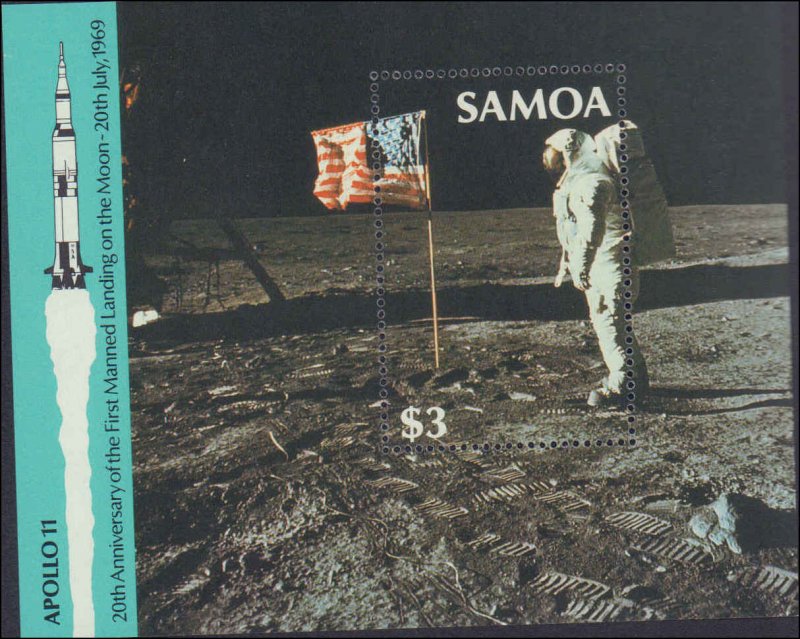 Samoa #760-764, Complete Set(5), 1989, Space, Never Hinged