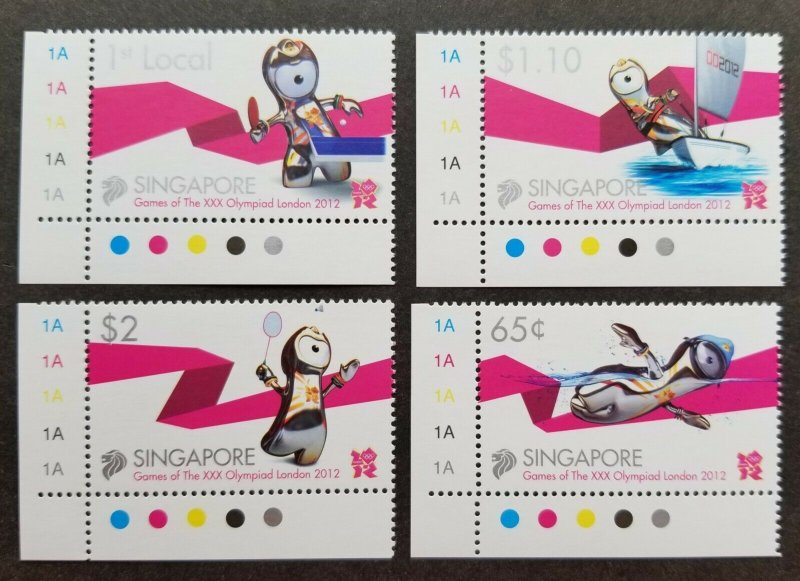 Singapore Games XXX Olympics London 2012 Badminton Ping Pong (stamp plate) MNH
