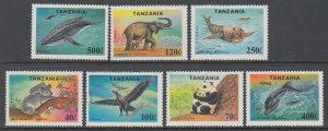 Tanzania 1287-1293 Animals MNH VF