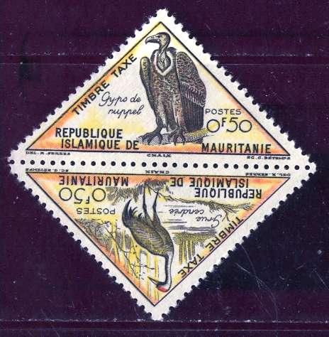 Mauritania 1963: Sc. # J26-J27a; O/Used Single Stamp