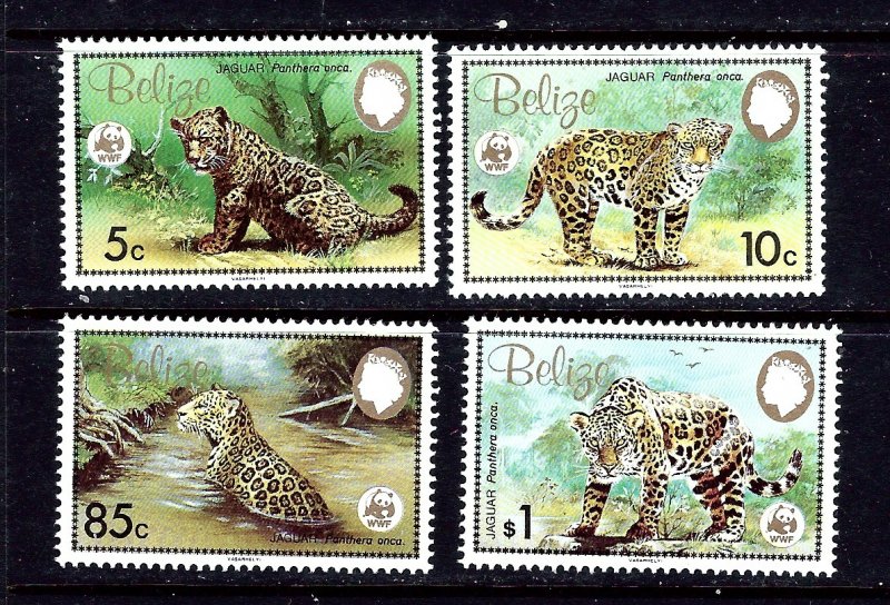 Belize 689-92 MNH 1983 W.W.F. Animals