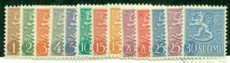 FINLAND #312-23, Mint Never Hinged, Scott $52.05