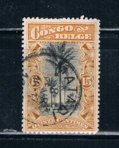 Belgian Congo  #43 Used Palms (B0130)