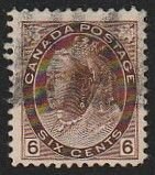 1898-1912  Canada  Queen Victoria   Sc# 80 Used   Fine