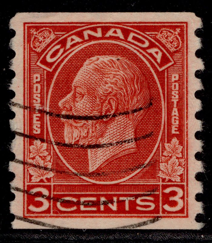 CANADA GV SG328, 3c scarlet, FINE USED.