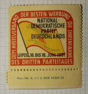 Socialist German Political Party WW Political & Patriotic Poster Stamp 