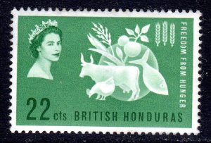 BRITISH HONDURAS  -   1963 - FREEDOM FROM HUNGER   - LIGHTLY  HINGED 