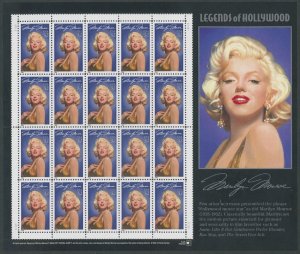 1995/2014, USA, LEGENDS OF HOLLYWOOD 11 STAMP SHEETS, NH, SC.#2967/4892