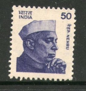 India 1983 Definitive Series Stamp -50p Jawaharlal Nehru 1v MNH