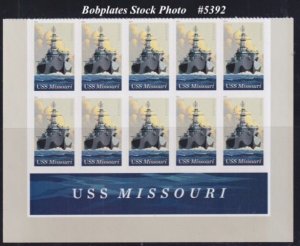 BOBPLATES #5392 USS Missouri Block of 10 VF MNH