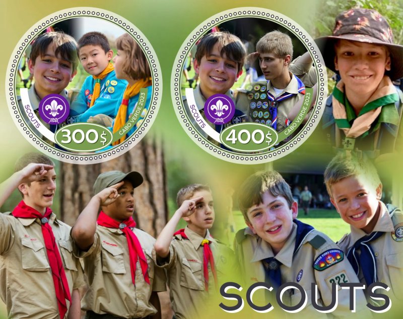 Stamps. Scouts 2023 year 1+1 sheets perforated  NEW
